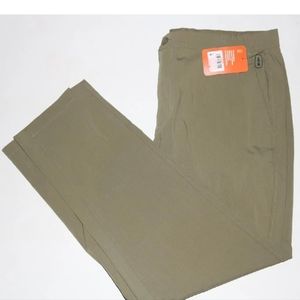 Bass Outdoor Mens Boulder Hiker Ripstop Straight Leg Pants Green Medium New